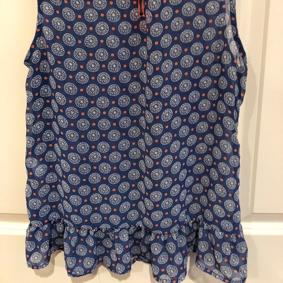 Patterned Tank top  Blouse with polka dots - Picture 2 of 3